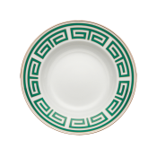 Ginori Labirinto Emerald Soup Plate - 9.5"